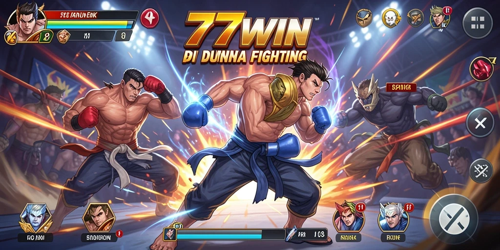 Screenshot utama dari gameplay Fighting yang intens dan menegangkan di 777WIN.