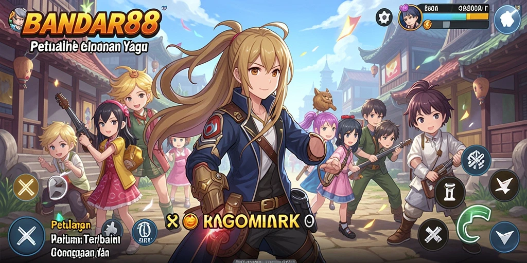 Tampilan gameplay BANDAR88 yang penuh warna dan dinamis.