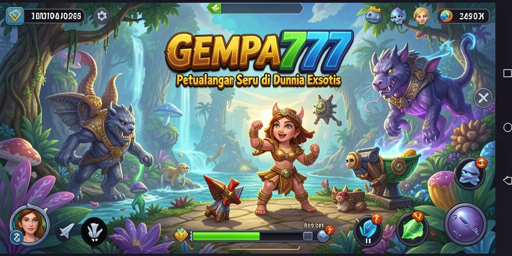 Screenshot dari gameplay <strong>GEMPA777</strong> yang menampilkan petualangan yang fantastis.