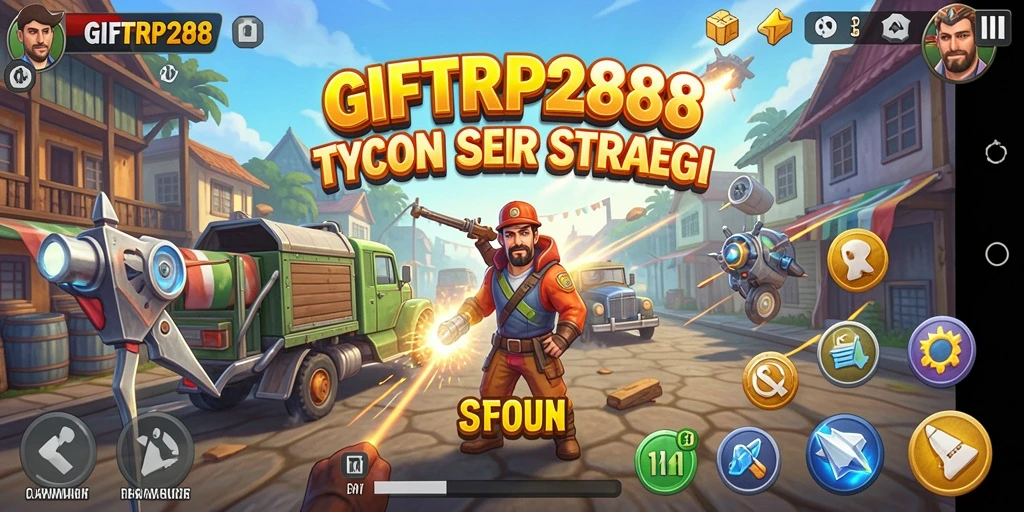Screenshot gameplay <strong>GIFTRP288</strong> menampilkan pengelolaan bisnis yang seru dan interaktif.