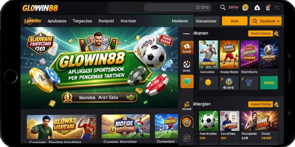 Tampilan gameplay GLOWIN88 saat taruhan olahraga.