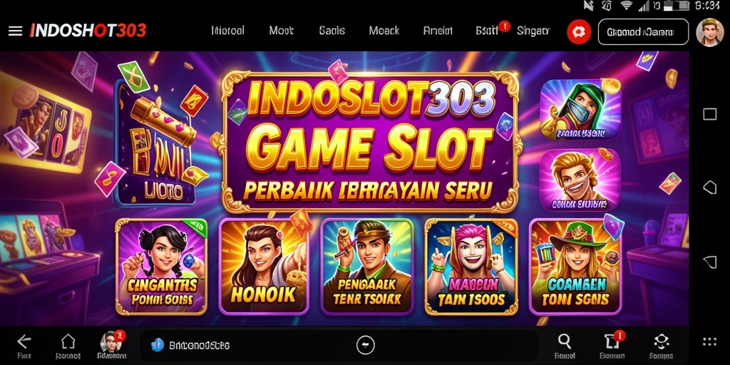 Screenshot gameplay INDOSLOT303 dengan tampilan slot yang menarik.