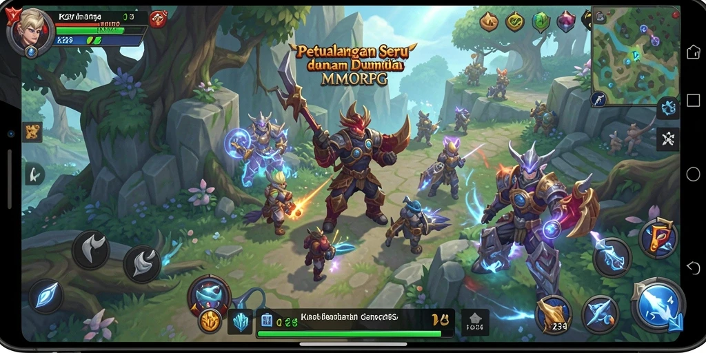 Tampilan gameplay K234 yang mendebarkan dalam dunia MMORPG.