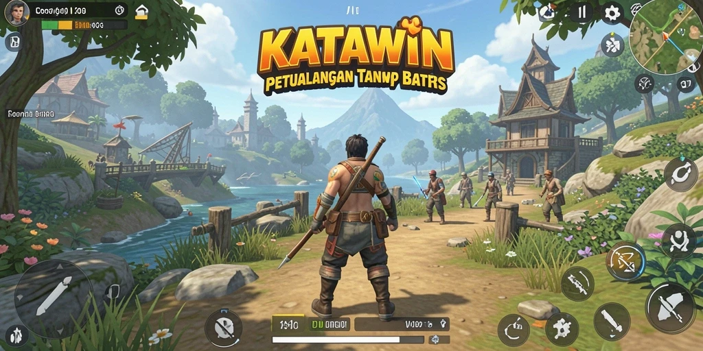 Gameplay seru di dunia terbuka KATAWIN yang mengasyikkan.