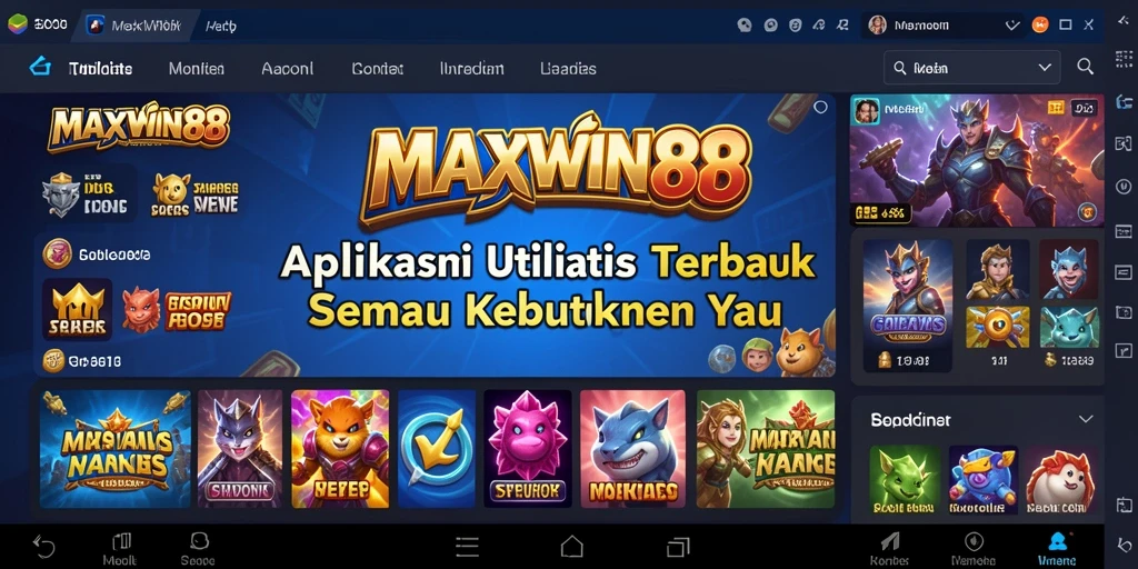 Tampilan antarmuka pengguna yang intuitif dalam MAXWIN88.