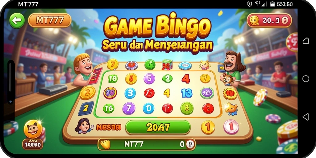 Screenshot gameplay Bingo MT777 yang penuh aksi dan keseruan.