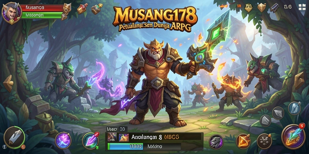 Screenshot menunjukkan aksi seru dalam pertempuran ARPG.