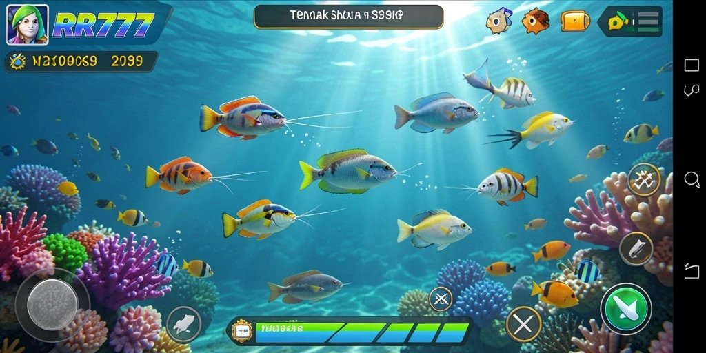 Gameplay seru Tembak Ikan di RR777 dengan grafis menarik.