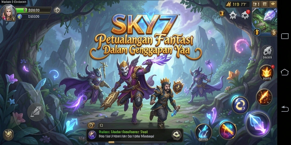 Tampilan gameplay yang mendebarkan dalam <strong>SKY77</strong> menampilkan pertarungan epik dan karakter yang unik.