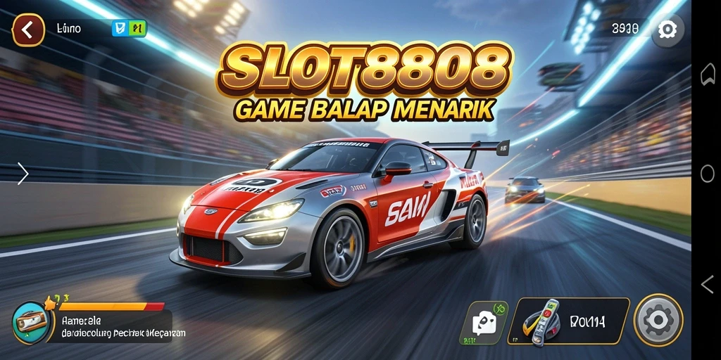 Gameplay SLOT8808 dengan aksi balap yang seru dan grafis memukau.