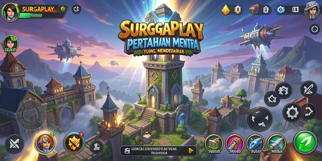 Screenshot menunjukkan gameplay menegangkan dan grafis menarik dari SURGAPLAY.